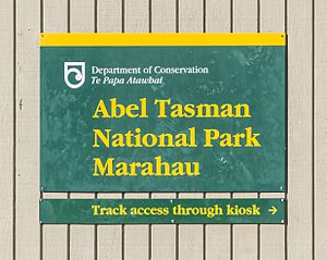 Information board in Abel Tasman NP 04