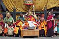 Jakar tshechu, Guru Tshengye, Guru Rinpoche with two helpers and six manifestations (15222639594)