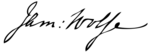 James Wolfe Signature.svg