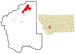 Location of Clancy, Montana