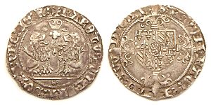 Karel de Stoute dubbel vuurijzer Brugge 1475