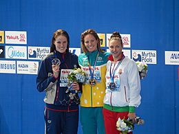Kazan 2015 - Victory Ceremony 200m backstroke W