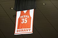 Kevin Durant Texas retired number