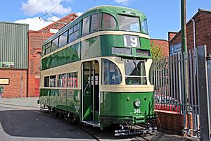 Liverpool Tram No.245, Taylor Street, Birkenhead (geograph 4533908)