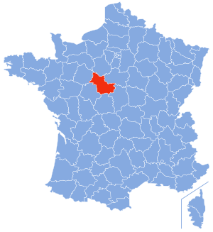 Location of Loir-et-Cher in France
