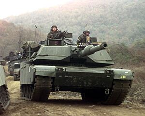 M1A1 Twin Bridges training area 2C Republic of Korea 1-23 Infantry