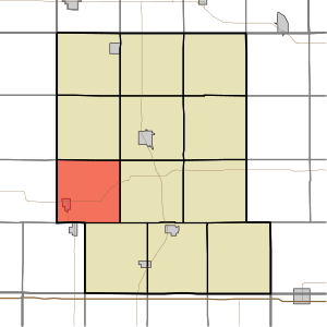 Map highlighting Sharon Township, Audubon County, Iowa.svg
