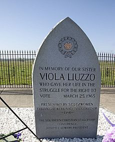 Memorial to Viola Fauver Gregg Liuzzo, (Lowndes County, Alabama)