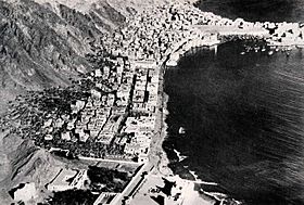 Mukalla. Aerial View, 1932