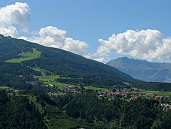 Mutters seen from Igls in the east