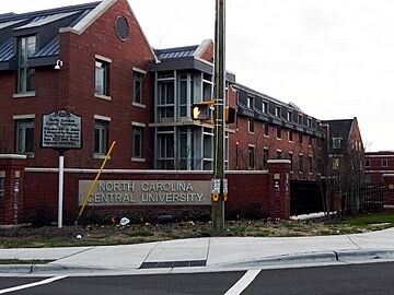 NCCU campus signage