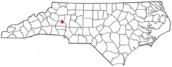 Location of Claremont, North Carolina