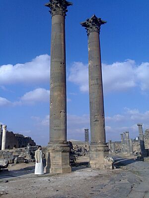 Nabatean Pillars Bosra