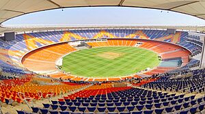 Narendra Modi Stadium view from the gallery