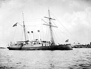 Norwegian gunboat Sleipner at Kiel June 1895