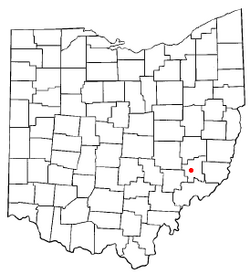 Location of Caldwell, Ohio