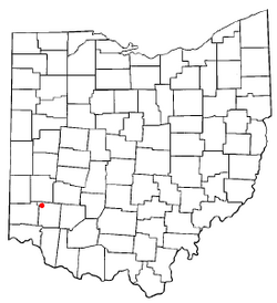 Location of Franklin, Ohio