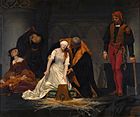 PAUL DELAROCHE - Ejecución de Lady Jane Grey (National Gallery de Londres, 1834)