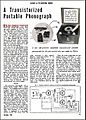 Philco TPA-1 All-Transistor phonograph - Radio and Television News Oct 1955