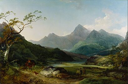 Philippe-Jacques de Loutherbourg - Snowdon from Capel Curig - Google Art Project