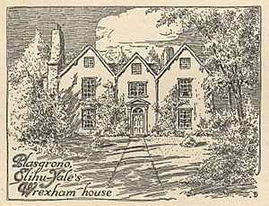 Plas Grono Elihu Yale's house near Wrexham Wales