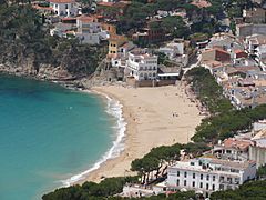 Platja de Llafranc des de el Far Sant Sebastia 2