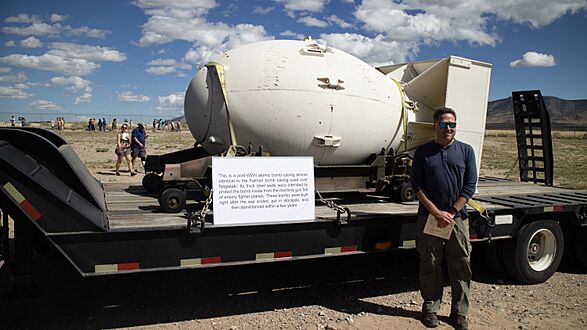 Post-WW II Atomic Bomb Casing Almost Identical to the Fatman Bomb Casing Used Over Nagasaki