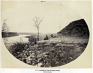 An 1860s image of a view of the Potomac River from Fort Summer