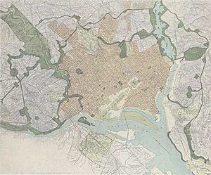 Proposed additions to Washington DC park system - Senate Park Commission - 1902