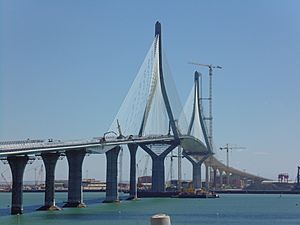 Puente de la Constitución de 1812, Cádiz, en agosto de 2015