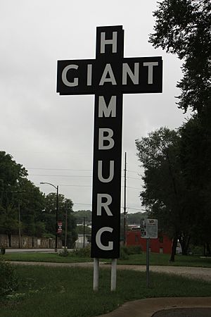 Red's Giant Hamburg Sign