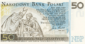 Reverse John paul ii 50 zlotych.