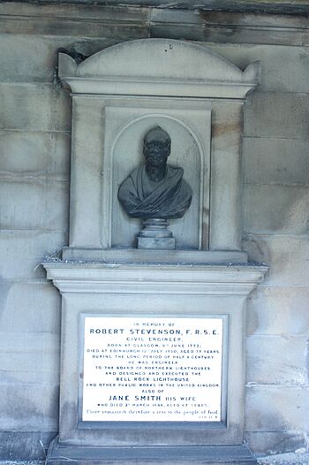 Robert Stevenson's grave, New Calton Cemetery