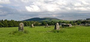 Rothiemay Castle Stone Circle - Historic Scotland ref. Rothiemay 344 - Canmore ID 17820
