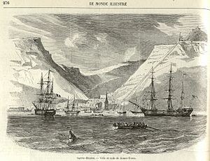 Sainte-Hélène rade de James-Town 1858