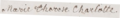 Signature of Marie Thérèse (Charlotte) of France at her own marriage