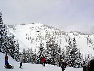 SkiBowl Peak in the Winter