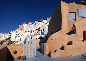 Streets of Firostefani, Santorini island (Thira), Greece-2