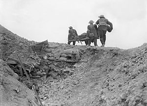 Stretcher bearers Battle of Thiepval Ridge September 1916