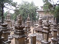 Stupas at Lingyan Si