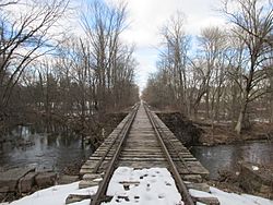 Tracks leading to Suffield Depot