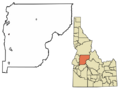 Valley County Idaho Incorporated and Unincorporated areas Donnelly Highlighted 1622330