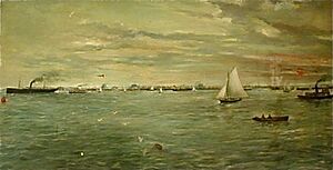 Verner Moore White - The Harbor at Galveston