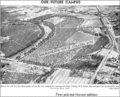 View of the Sacramento State College campus site, 1947