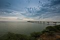 Vista hacia el puente sobre el lago de Maracaibo