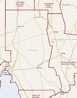 Wakefield Regional Council map, 2015