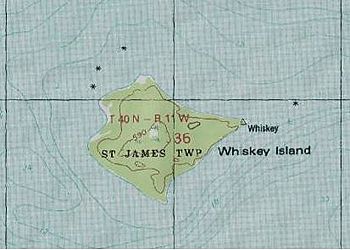 Whiskey Island, Michigan, topo map.jpg