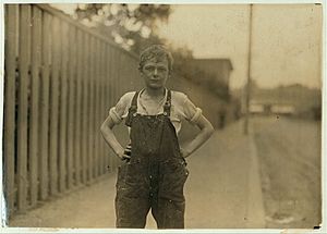 Young worker in Merchants Mill