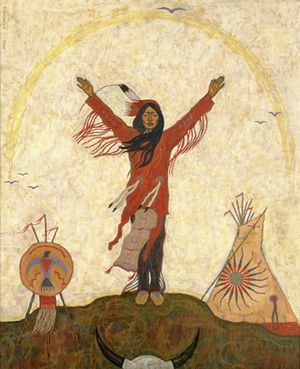 “Salutation to the Great Spirit” (1963) by Frithjof Schuon