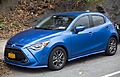 2020 Toyota Yaris XLE Hatchback in Sapphire, front left